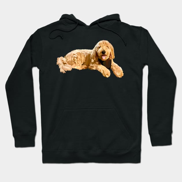 Goldendoodle drawing Hoodie by Poohdlesdoodles